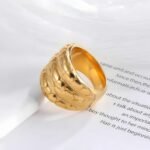 Modern Layered Texture Design Ring Simple and Fashionable for Women | ML0105 - Image 3