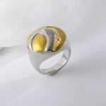 Modern Streamlined Design Ring Simple and Fashionable for Women | G00335 - Image 3