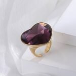 Multicolor Heart-Shaped Gemstone Ring Fashionable Luxurious Design for Women | K002094 - Image 2