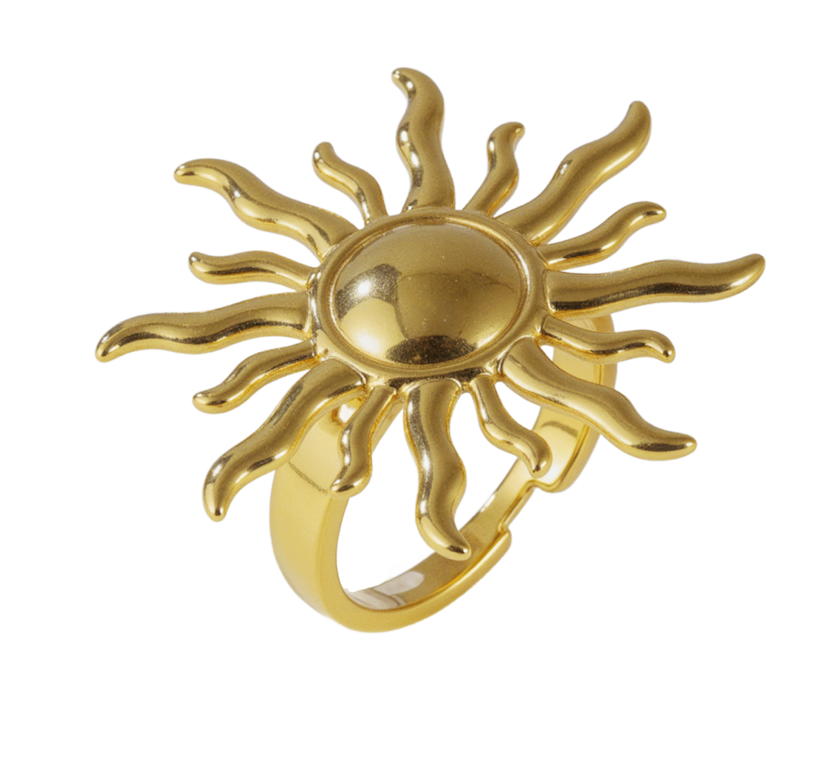 Rhythm of Sunlight - Creative Sun Ring for Women | G005533 - Image 6