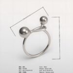 Creative Double Ball Ring Ladies Stainless Steel Ring丨G003607 - Image 5