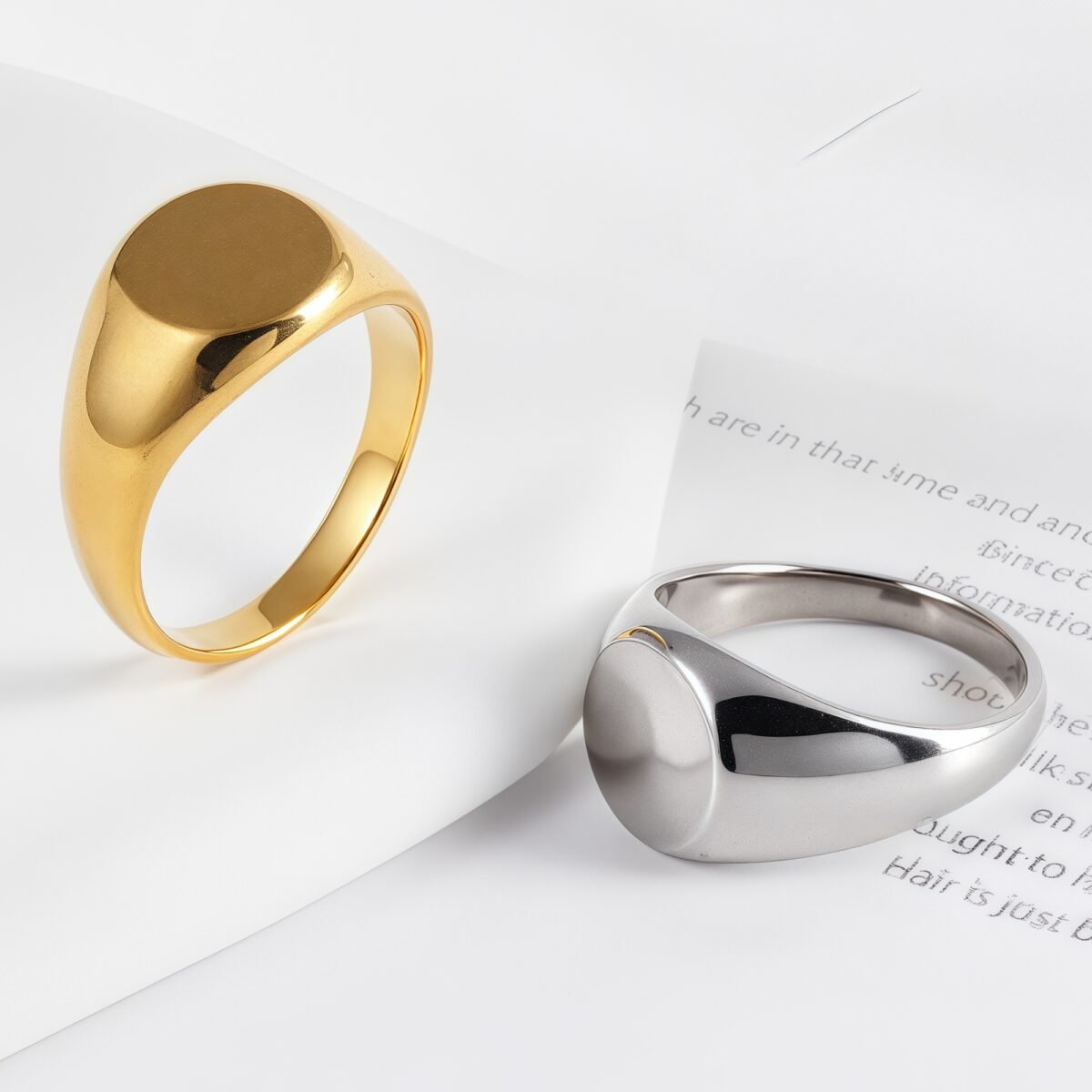 Classic Design Brushed Stainless Steel Men's Waterproof Ring丨DZ123-13MM - Image 2