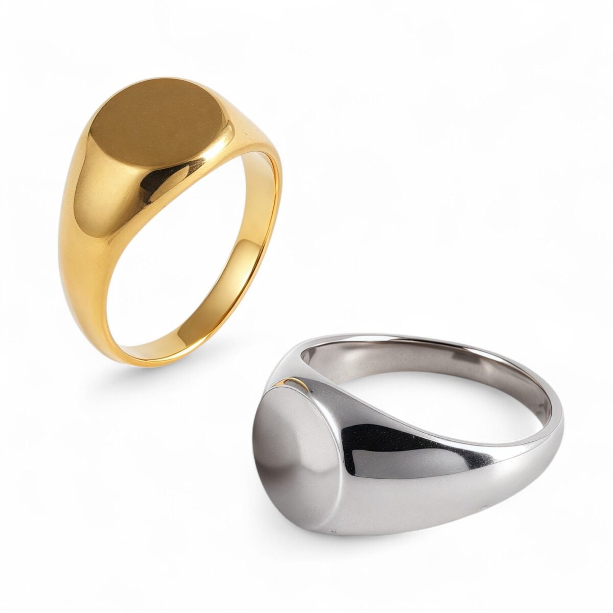 Classic Design Brushed Stainless Steel Men's Waterproof Ring丨DZ123-13MM - Image 1