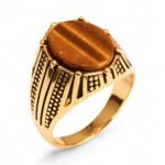 Vintage Style Assorted Stone Stainless Steel Men's Ring丨K00930J - Image 2