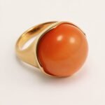 Multi - colored Gemstone Gold Ball Ring, Fashionable and Unique Women's Ring | BL87JS - Image 5