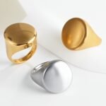 Classic Design Brushed Stainless Steel Men's Waterproof Ring丨G003835 - Image 2