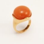 Multi - colored Gemstone Gold Ball Ring, Fashionable and Unique Women's Ring | BL87JS - Image 6