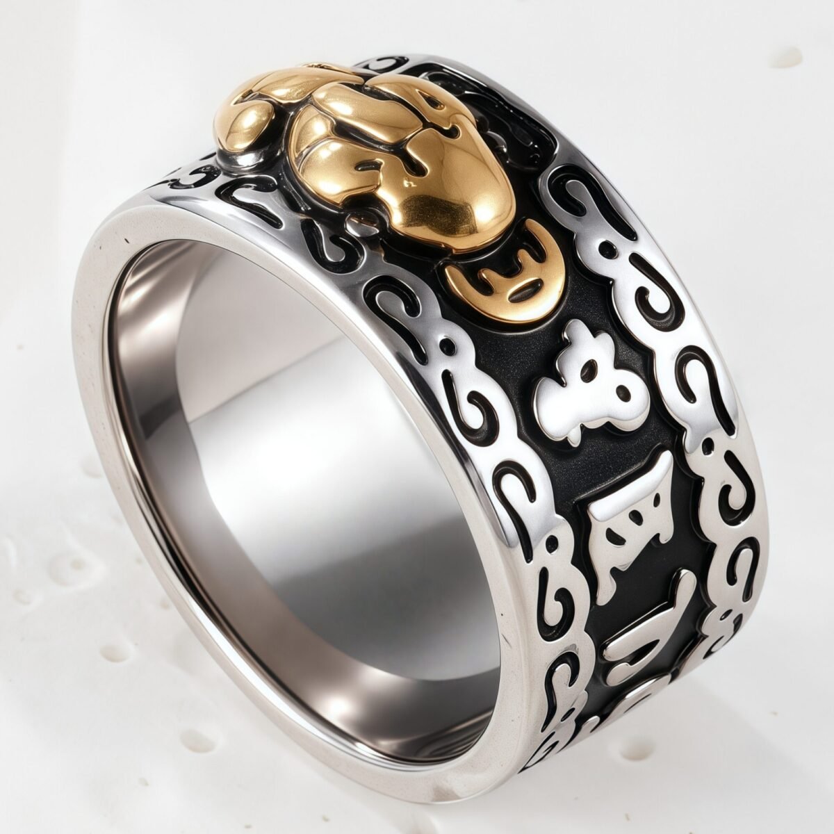 Feng Shui Pixiu Good Luck And Wealth Unisex Stainless Steel Ring丨CQSDZ-1 - Image 2