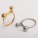 Creative Double Ball Ring Ladies Stainless Steel Ring丨G003607 - Image 2