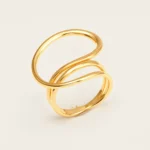 Modern Style Twisted Band Stainless Steel Women's Ring丨G004992 - Image 2
