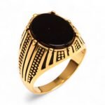 Vintage Style Assorted Stone Stainless Steel Men's Ring丨K00930J - Image 6