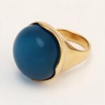 Multi - colored Gemstone Gold Ball Ring, Fashionable and Unique Women's Ring | BL87JS - Image 16