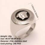 Men's Cool Medusa - themed Stainless Steel Ring | G002057G - Image 2