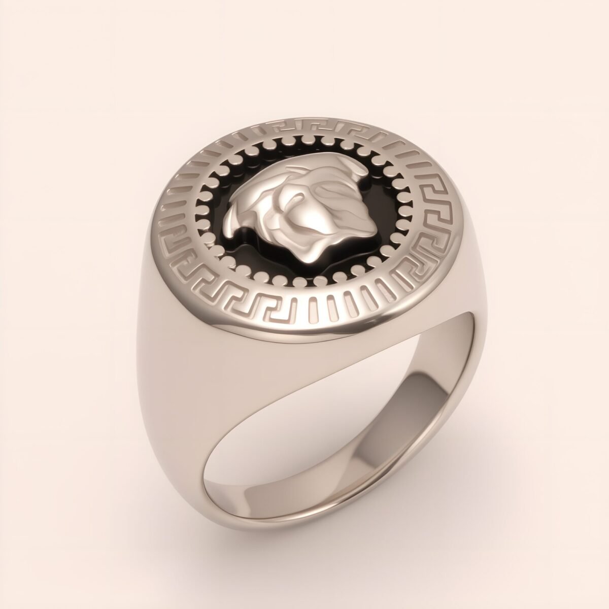 Men's Cool Medusa - themed Stainless Steel Ring | G002057G - Image 1