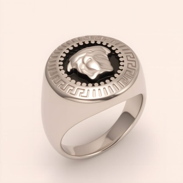 Men's Cool Medusa - themed Stainless Steel Ring | G002057G