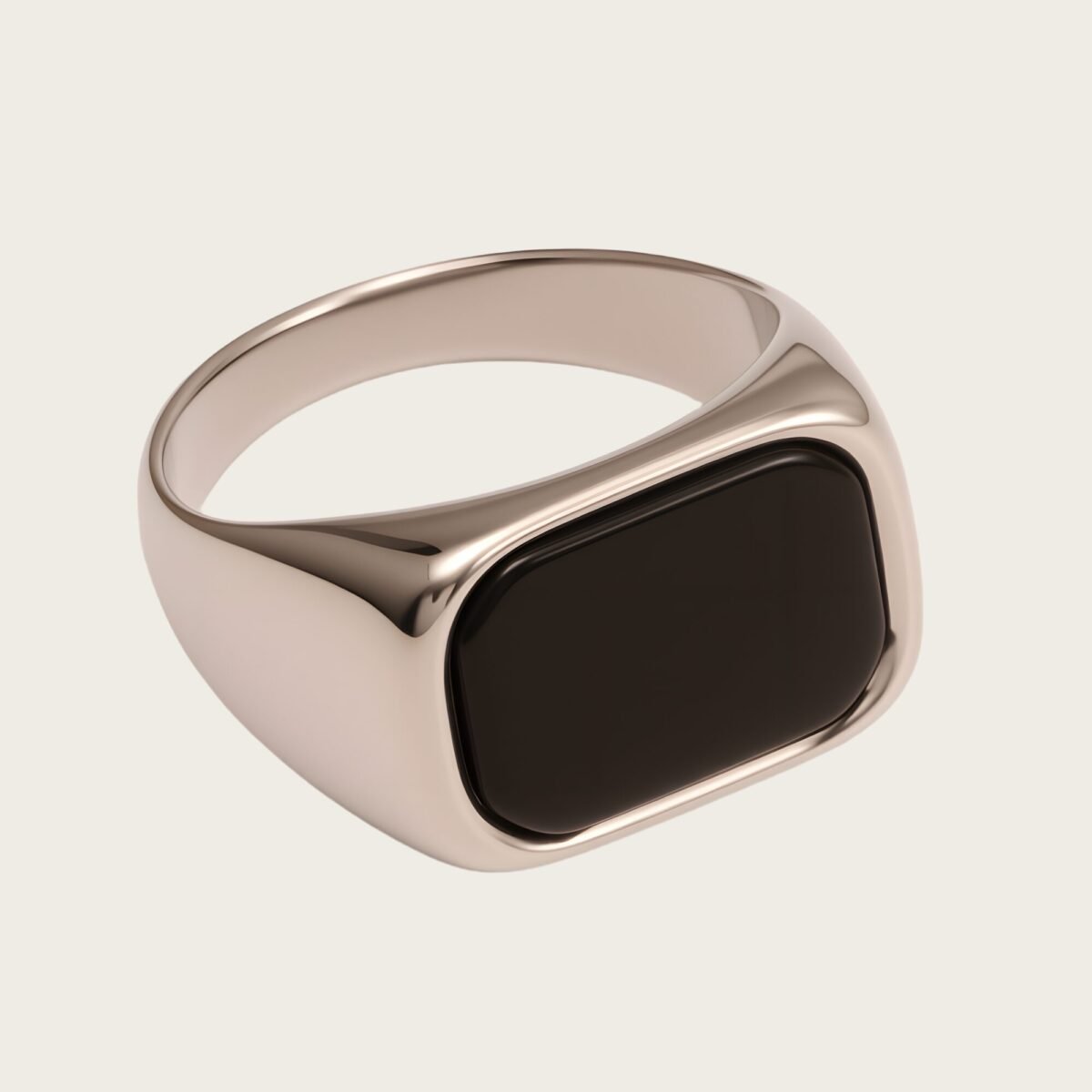 Multicolored Gem - set Square Stainless Steel Ring - Trendy and Personalized Jewelry | XUBLH-AG - Image 5