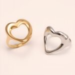 Heart - shaped Stainless Steel Ring - Romantic Couple Jewelry | G004959