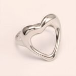 Heart - shaped Stainless Steel Ring - Romantic Couple Jewelry | G004959 - Image 6