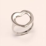 Heart - shaped Stainless Steel Ring - Romantic Couple Jewelry | G004959 - Image 5