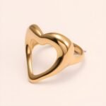 Heart - shaped Stainless Steel Ring - Romantic Couple Jewelry | G004959 - Image 4