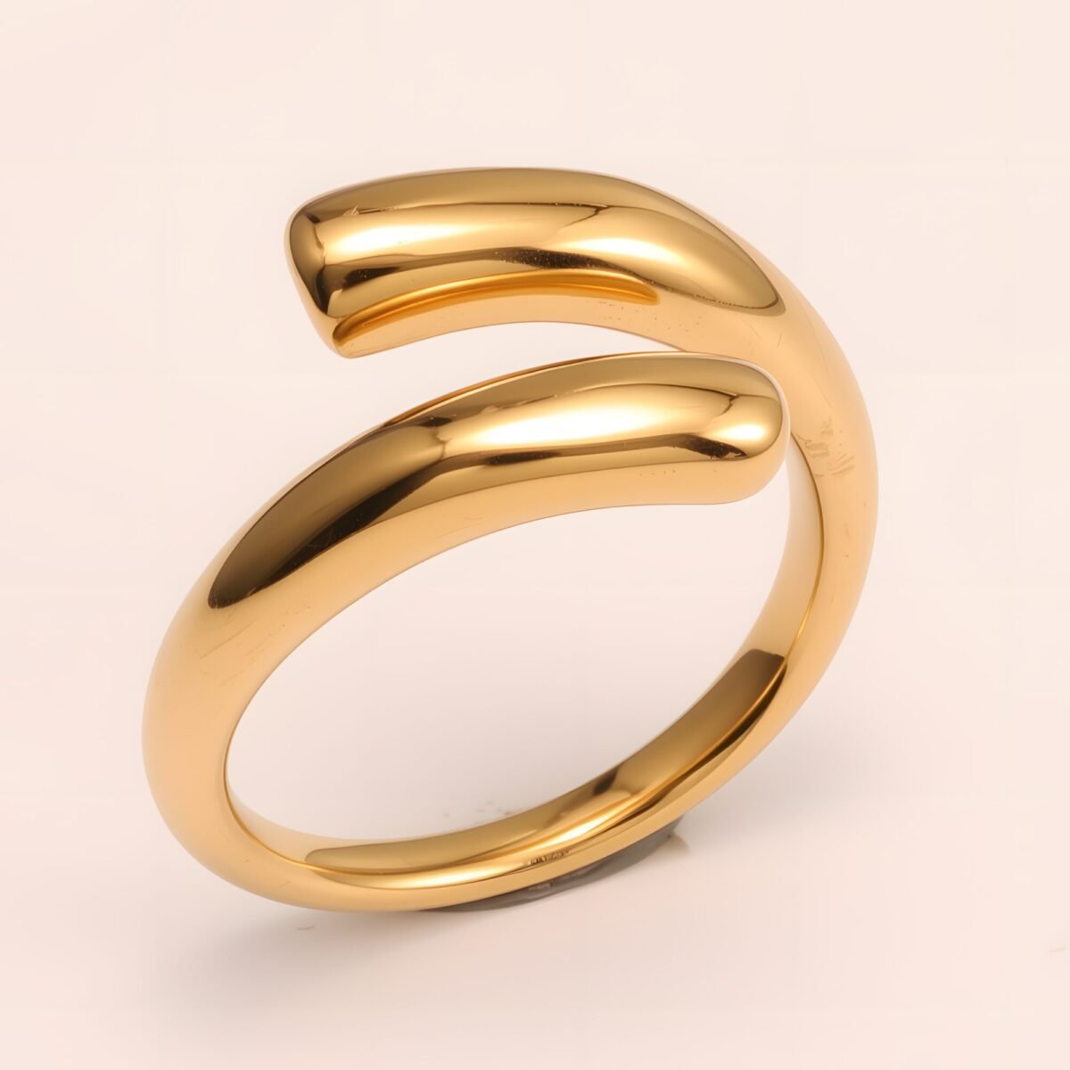 Double - arc Stainless Steel Ring - Stylish and Unisex | G00581 - Image 3