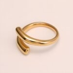 Double - arc Stainless Steel Ring - Stylish and Unisex | G00581 - Image 4