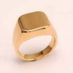 Minimalist Square Stainless Steel Ring - Stylish and Versatile for Men and Women | DZ38 - Image 3