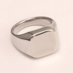 Minimalist Square Stainless Steel Ring - Stylish and Versatile for Men and Women | DZ38 - Image 6