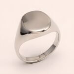 Minimalist Smooth - faced Stainless Steel Ring - Stylish Choice for Men | DZ89G