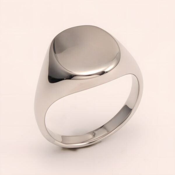 Minimalist Smooth - faced Stainless Steel Ring - Stylish Choice for Men | DZ89G