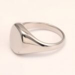 Minimalist Smooth - faced Stainless Steel Ring - Stylish Choice for Men | DZ89G - Image 4