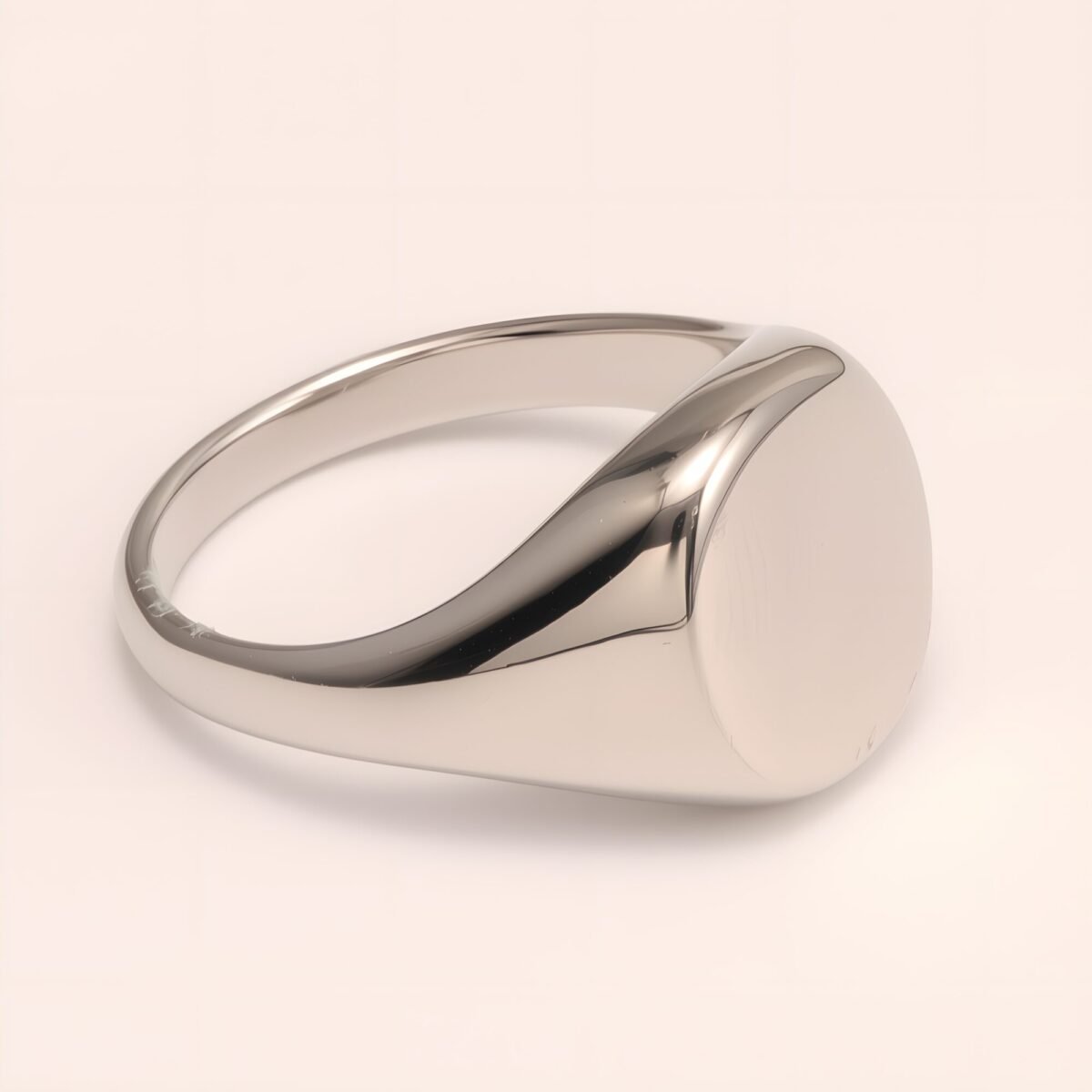 Minimalist Smooth - faced Stainless Steel Ring - Stylish Choice for Men | DZ89G - Image 3