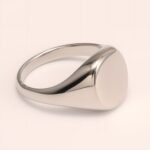 Minimalist Smooth - faced Stainless Steel Ring - Stylish Choice for Men | DZ89G - Image 3