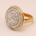 Glossy Double Circle Diamond Ring Men's Classic Minimalist Band | G003825 - Image 3