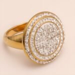 Glossy Double Circle Diamond Ring Men's Classic Minimalist Band | G003825 - Image 4