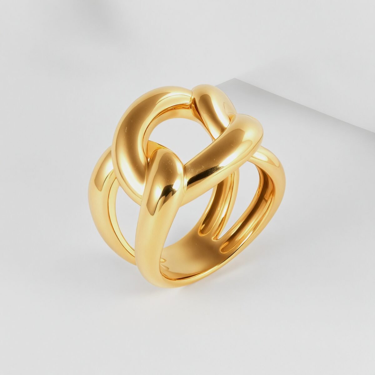 Minimalist Twisted Knot Stainless Steel Ring Vintage Style Unisex Ring | N003231 - Image 2