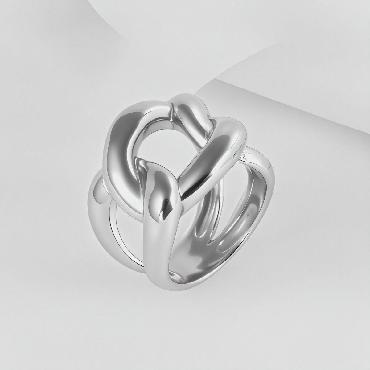 Minimalist Twisted Knot Stainless Steel Ring Vintage Style Unisex Ring | N003231 - Image 4