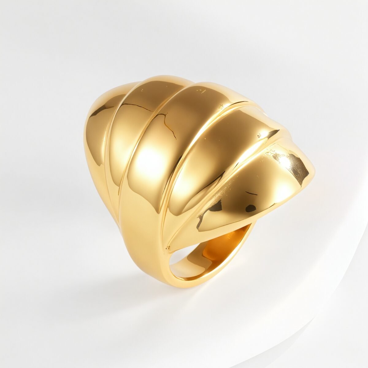 Delicate Layered Design Stainless Steel Ring for Women | G001191 - Image 2