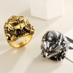 Eagle Head Stainless Steel Ring Men's Vintage Fashion Design | DZ1918