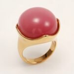 Multi - colored Gemstone Gold Ball Ring, Fashionable and Unique Women's Ring | BL87JS - Image 10