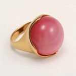 Multi - colored Gemstone Gold Ball Ring, Fashionable and Unique Women's Ring | BL87JS - Image 9