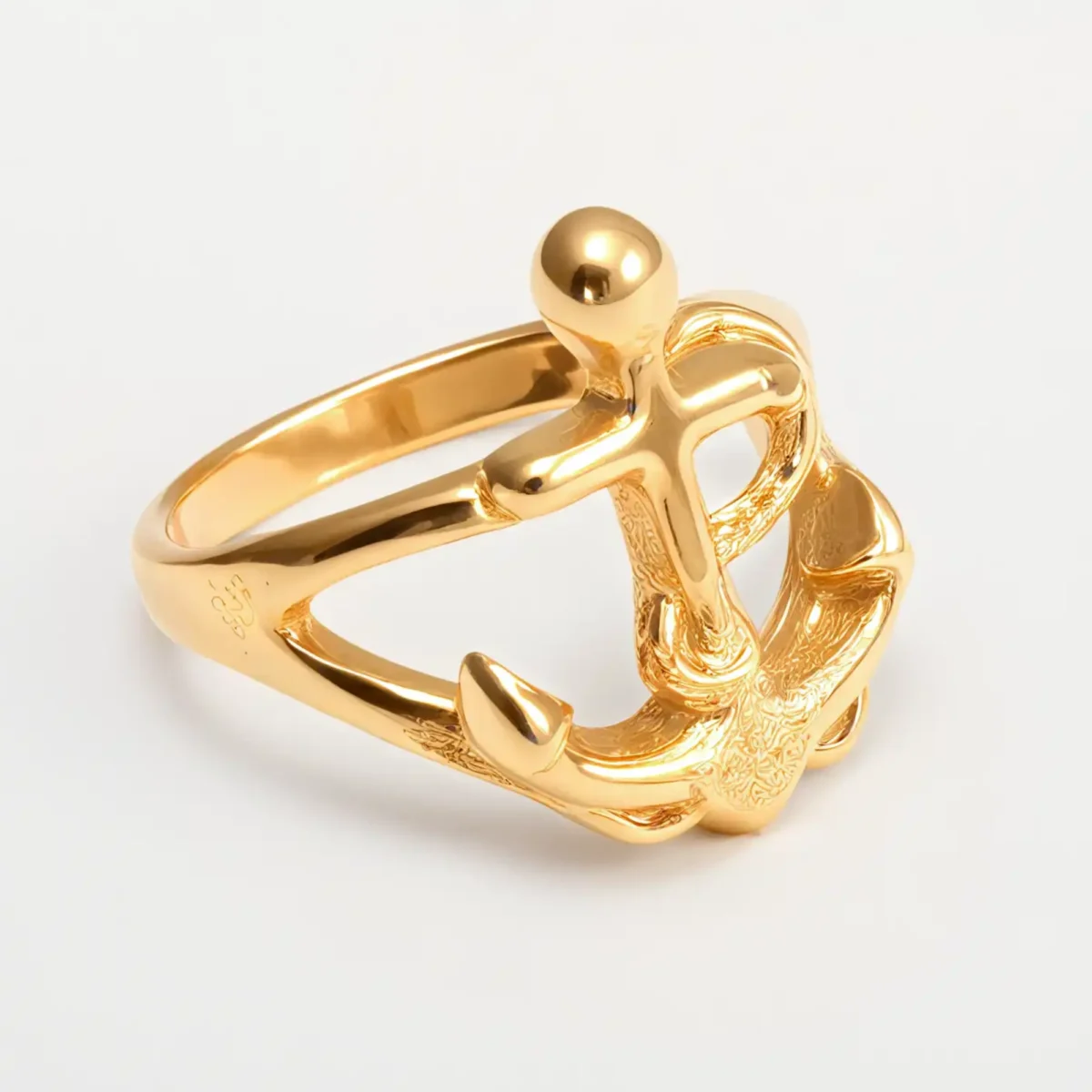 Creative Nautical Anchor Design Stainless Steel Men's Ring丨G002110 - Image 3
