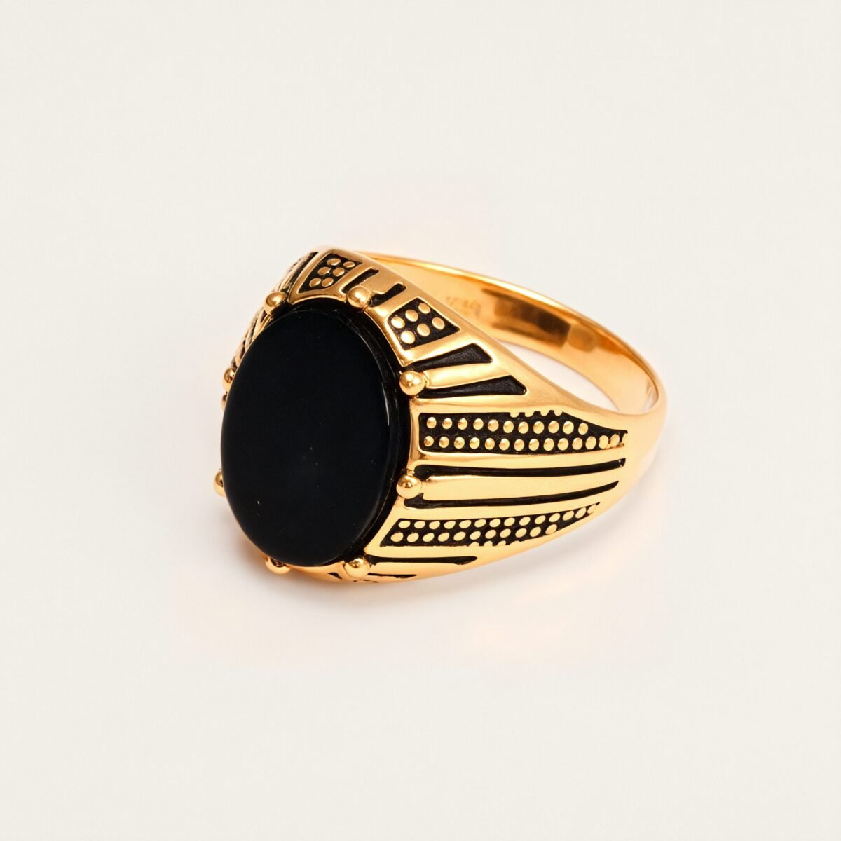 Vintage Style Assorted Stone Stainless Steel Men's Ring丨K00930J - Image 7