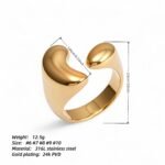 Simple Irregular Stainless Steel Women's Ring丨G004040 - Image 6