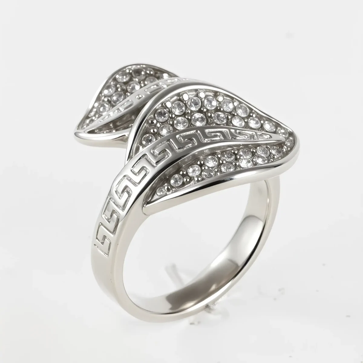 Leaf Shape Diamond Stainless Steel Women's Ring丨G003153 - Image 2
