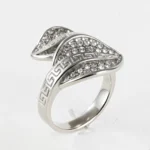 Leaf Shape Diamond Stainless Steel Women's Ring丨G003153 - Image 2