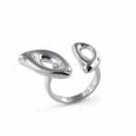 Modern Minimalist Design Ring Women's Stainless Steel Ring | G003985 - Image 5