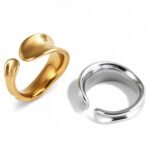 Minimalist Stainless Steel Open Loop Ring Classic Fashion for Women | G004492