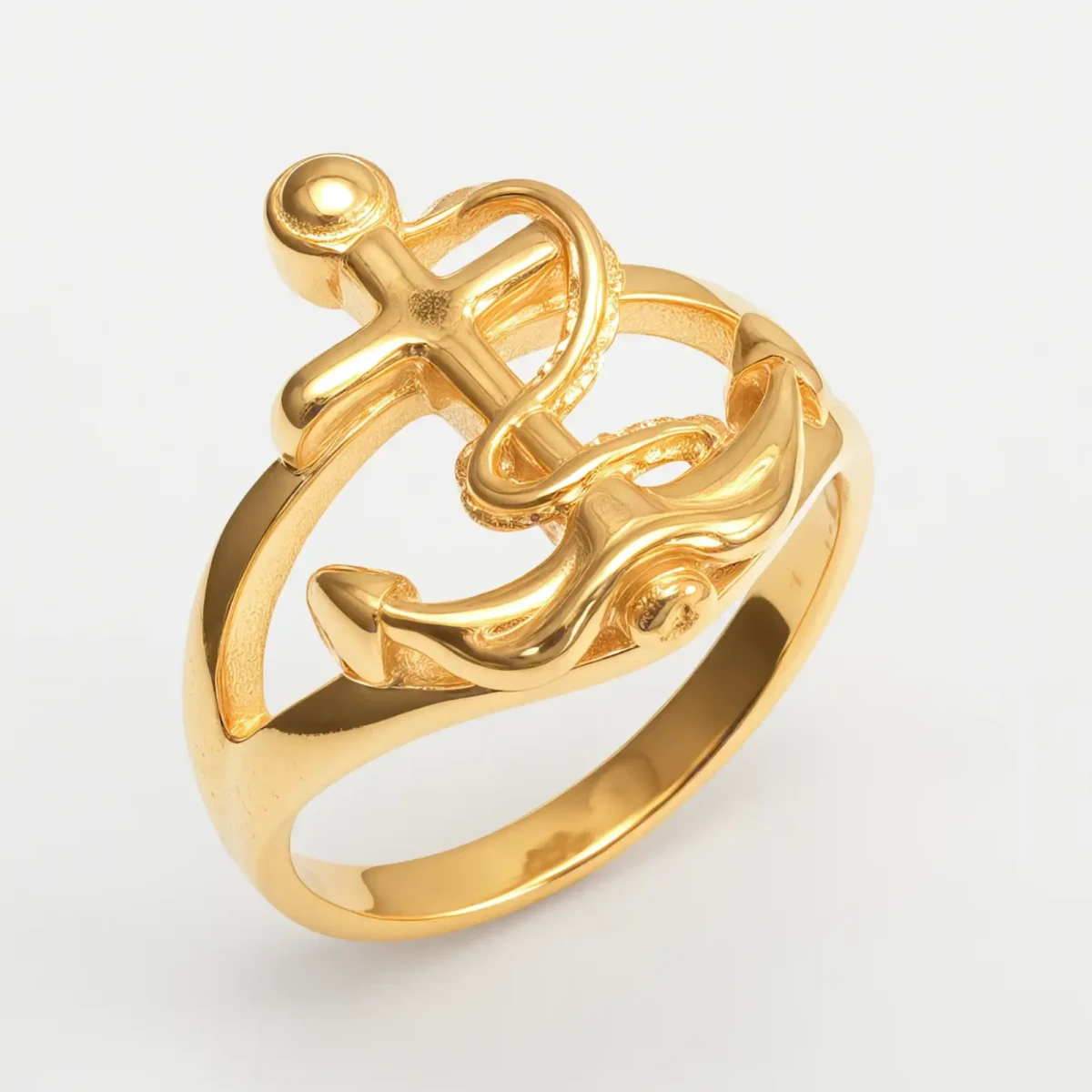 Creative Nautical Anchor Design Stainless Steel Men's Ring丨G002110 - Image 2