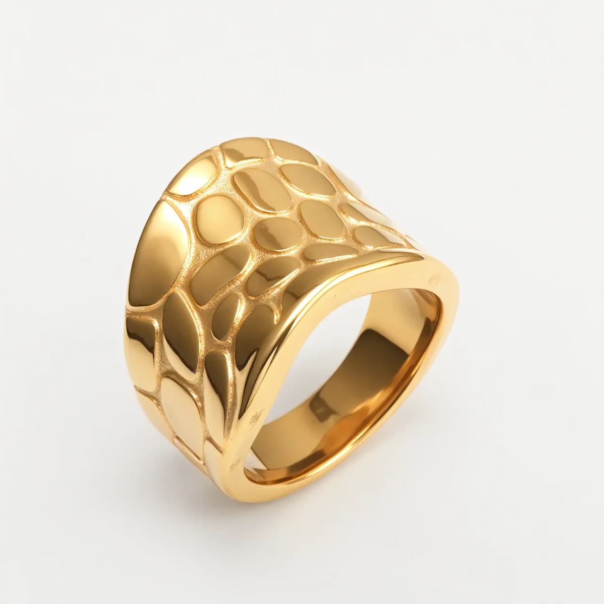Fashion Irregular Texture Stainless Steel Women's Ring丨ML096 - Image 2